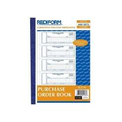 Rediform Business Forms<2-Part Carbonless Purchase Requisitions, 7"L x 2.7"W, 400 Sets/Book (RED1L176)