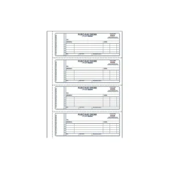 Rediform Business Forms<2-Part Carbonless Purchase Requisitions, 7"L x 2.7"W, 400 Sets/Book (RED1L176)