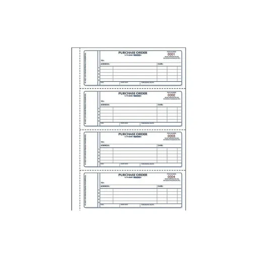 Rediform Business Forms<2-Part Carbonless Purchase Requisitions, 7"L x 2.7"W, 400 Sets/Book (RED1L176)