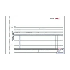 Rediform Business Forms<3-Part Carbonless Credit Memos, 5.5"L x 7.88"W, 50 Sets/Book (RED7L787)