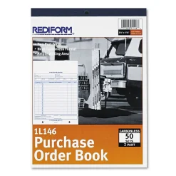 Rediform Business Forms<2-Part Carbonless Purchase Requisitions, 8.5"L x 11"W, 50 Sets/Book (RED1L146)
