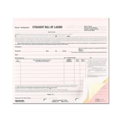 Rediform Business Forms<Snap-A-Way 3-Part Carbonless Bill of Lading, 7"L x 8.5"W, 250 Sets/Book (44301)