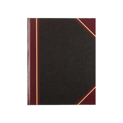 National Brand Accounting & Record Journals<Rediform Texhide Record Book, 7 7/8" x 10", Black, 150 Sheets/Book (56231)