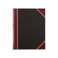 National Brand Accounting & Record Journals<Rediform Texhide Record Book, 7 7/8" x 10", Black, 75 Sheets/Book (56211)