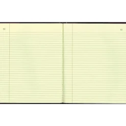 National Brand Accounting & Record Journals<Rediform Texhide Record Book, 7 7/8" x 10", Black, 75 Sheets/Book (56211)