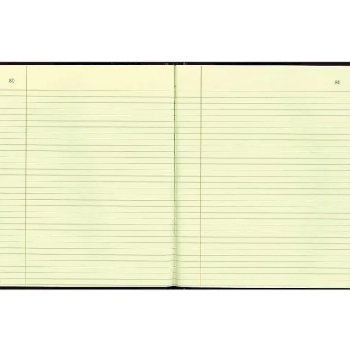 National Brand Accounting & Record Journals<Rediform Texhide Record Book, 7 7/8" x 10", Black, 75 Sheets/Book (56211)