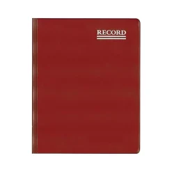 Blueline Accounting & Record Journals<Rediform Vinyl Series Record Book, 8.38" x 10.38", Red, 150 Sheets/Book (57231)