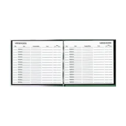 Rediform Accounting & Record Journals<Visitor Book, 9.88" x 8.5", Black, 64 Sheets/Book (RED57802)