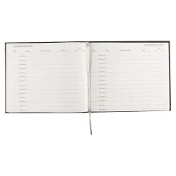 Rediform Accounting & Record Journals<Visitor Book, 9.88" x 8.5", Black, 64 Sheets/Book (RED57802)