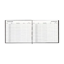 Rediform Accounting & Record Journals<Visitor Book, 9.88" x 8.5", Burgundy, 64 Sheets/Book (57-803)