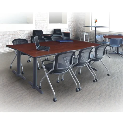 Regency Office Chairs<Cadence Mesh Nesting Chair, Black, 12/Pk (2309BK12PK)