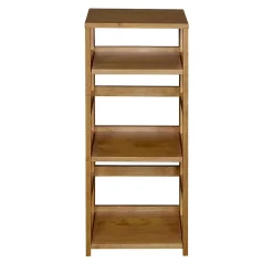 Regency Bookcases<Flip Flop 34" High Square Folding Bookcase- Medium Oak (FFSQ3412MO)