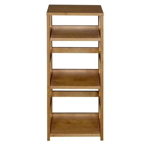 Regency Bookcases<Flip Flop 34" High Square Folding Bookcase- Medium Oak (FFSQ3412MO)