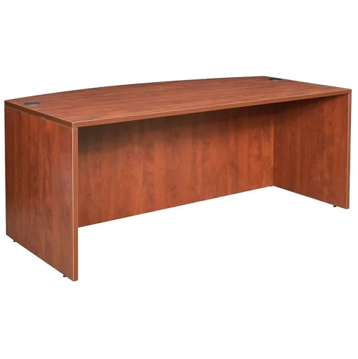 Regency Office Desks<Legacy 71" Bowfront Desk Shell- Cherry