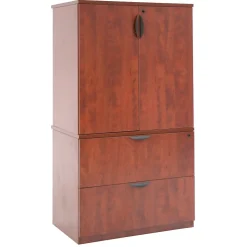 Regency Storage Cabinets<Legacy Lateral File with Stackable Storage Cabinet- Cherry