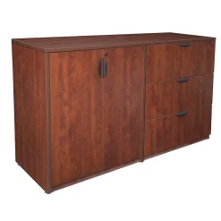 Regency Standing Desks<Legacy Stand Up Side to Side Storage Cabinet/ Lateral File- Cherry