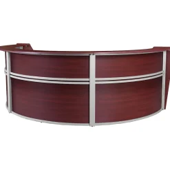 Regency Office Desks<Marque 144"W Curved Reception Desk Workstation, (77293MH)