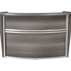 Regency Office Desks<Marque 72"W Curved Reception Desk Workstation, (77290GY)