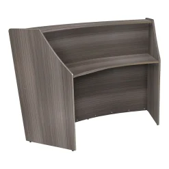 Regency Office Desks<Marque 72"W Curved Reception Desk Workstation, (77290GY)