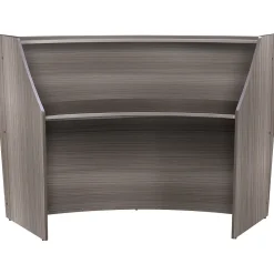 Regency Office Desks<Marque 72"W Curved Reception Desk Workstation, (77290GY)