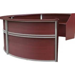 Regency Office Desks<Marque 142"W Curved Reception Desk Workstation, (77294MH)