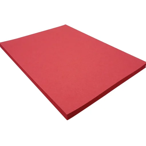 Riverside Construction Paper<3D 9" x 12" Construction Paper, Red, 50 Sheets (P103590)