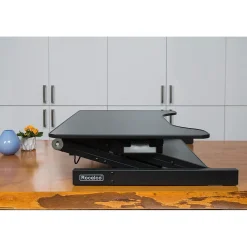 Rocelco Standing Desks<32"W Manual Adjustable Standing Desk Converter, Black (R ADRB)