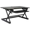 Rocelco Standing Desks<40"W Manual Adjustable Standing Desk Converter, Black (R DADRB-40)