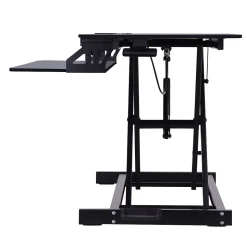 Rocelco Standing Desks<32"W Manual Adjustable Standing Desk Converter, Black (R VADRB)