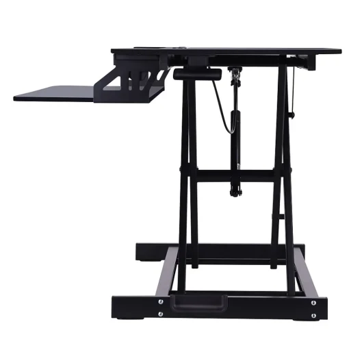 Rocelco Standing Desks<32"W Manual Adjustable Standing Desk Converter, Black (R VADRB)