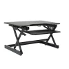 Rocelco Standing Desks<32"W Manual Adjustable Standing Desk Converter, Black (R EADRB2)
