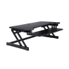 Rocelco Standing Desks<38"W Manual Adjustable Standing Desk Converter, Black (R DADRB)