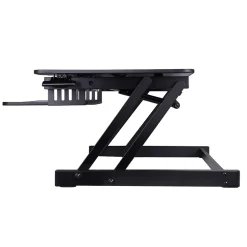 Rocelco Standing Desks<38"W Manual Adjustable Standing Desk Converter, Black (R DADRB)