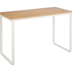 Safco Office Desks<® 47" Steel Table Desk, Beech/White ( 1943BHWH)