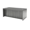 Safco Computer Desks<Aberdeen 72" Bowfront Desk, Gray Steel (ABD7242LGS)