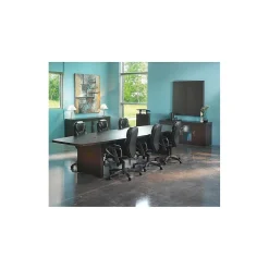 Safco Conference Room Tables<Aberdeen 144"W Boat-Shaped Table, Mocha (ACTB12LDC)