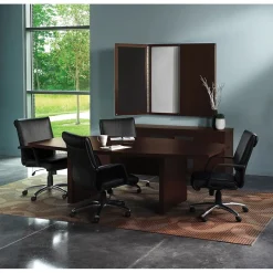 Safco Conference Room Tables<Aberdeen 72"W Boat-Shaped Table, Mocha (ACTB6LDC)