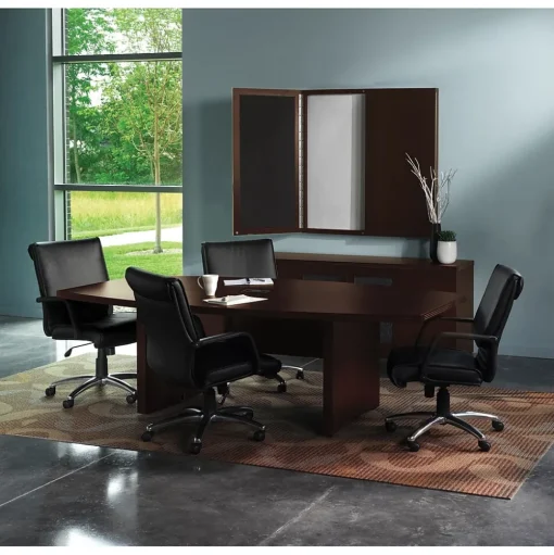Safco Conference Room Tables<Aberdeen 72"W Boat-Shaped Table, Mocha (ACTB6LDC)