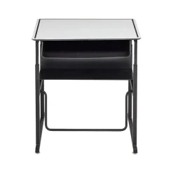 Safco Standing Desks<AlphaBetter 26" - 42" Plastic/Steel Adjustable Desk, White/Black (1204DE)