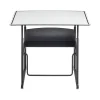 Safco Standing Desks<AlphaBetter 26" - 42" Plastic/Steel Adjustable Desk, White/Black (1208DE)