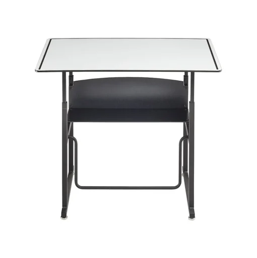 Safco Standing Desks<AlphaBetter 26" - 42" Plastic/Steel Adjustable Desk, White/Black (1208DE)