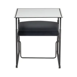 Safco Standing Desks<AlphaBetter 26" - 42" Plastic/Steel Adjustable Desk, White/Black (1203DE)