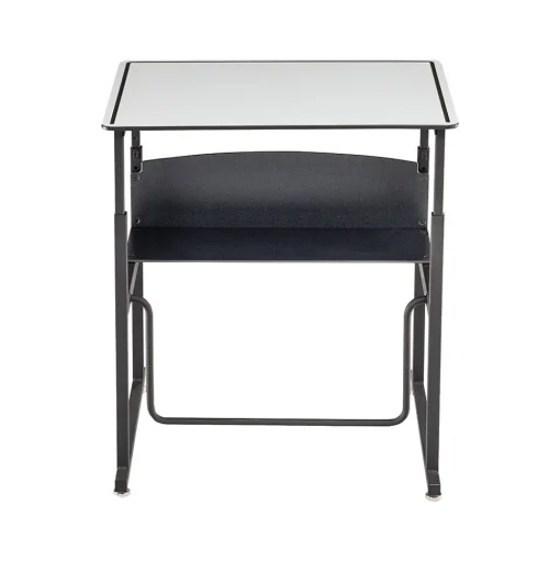 Safco Standing Desks<AlphaBetter 26" - 42" Plastic/Steel Adjustable Desk, White/Black (1203DE)