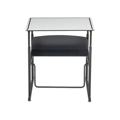 Safco Standing Desks<AlphaBetter 26" - 42" Plastic/Steel Adjustable Desk, White/Black (1203DE)