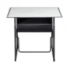 Safco Standing Desks<AlphaBetter 26" - 42" Plastic/Steel Adjustable Desk, White/Black (1209DE)