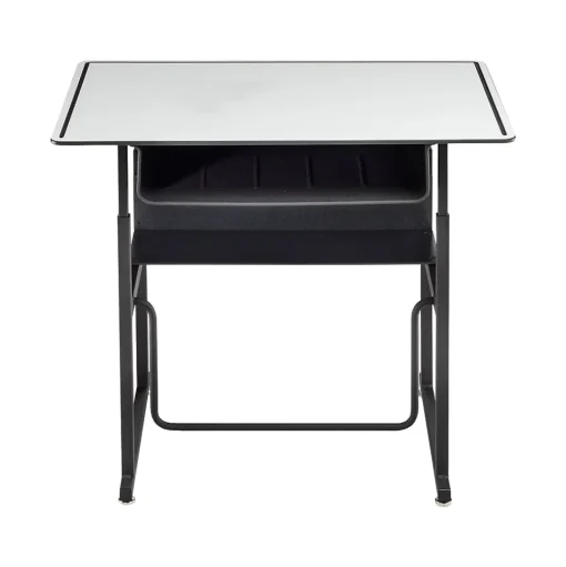 Safco Standing Desks<AlphaBetter 26" - 42" Plastic/Steel Adjustable Desk, White/Black (1209DE)