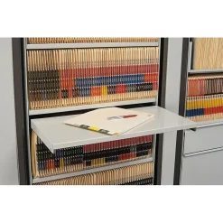 Safco File Cabinets<ARC Rotary File Pull Out Posting Shelf, Pebble Gray (ARC2412RS)