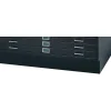Safco File Cabinets<Closed Base Flat File Cabinet, Black (4995BLR)