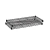 Safco Shelving<Commercial Extra 2-Shelf Metal Shelf, 48", Black (5242BL)