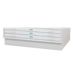 Safco File Cabinets<2-Drawer Flat File Cabinet Base, Specialty, White (4997WHR)